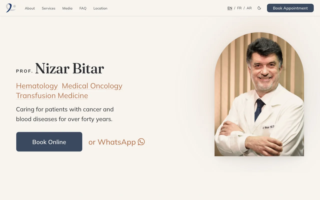 nizarbitar.com homepage